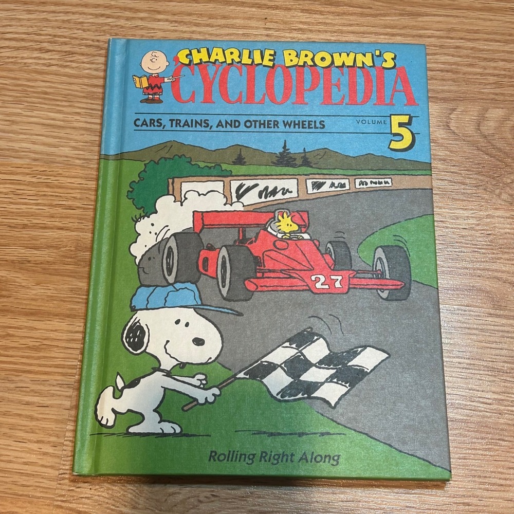 Charlie Brown's Cyclopedia Vol 5 Cars Trains and Other Wheels Funk & Wagnalls - Picture 1 of 4